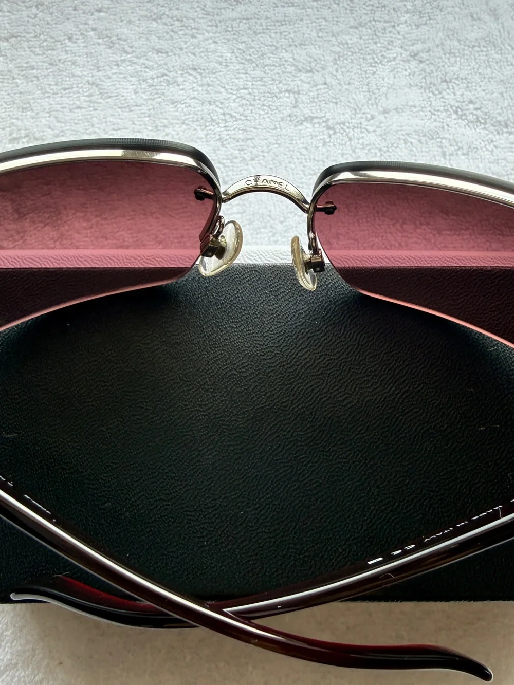 CHANEL rimless sunglasses